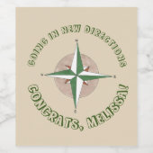 New Directions Compass gans Wijn Etiket (Enkel label)