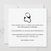 New Doctorate Degree Card Doctorate Degree Card Kaart (Achterkant)