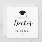 New Doctorate Degree Card Doctorate Degree Card Kaart (Voorkant)