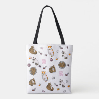 New | Doodles Tote | Sunset Park Cats | Rescue Tote Bag