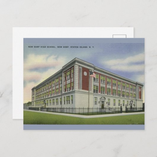 New Dorp High School, Staten Island, NY Briefkaart (Voorkant / Achterkant)