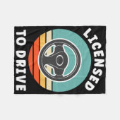 New Driver Driver's Permit Celebration Teen Driver Fleece Deken (Voorkant (Horizontaal))