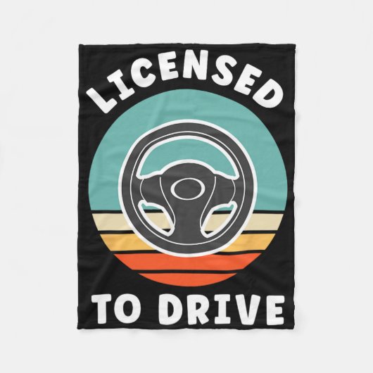 New Driver Driver's Permit Celebration Teen Driver Fleece Deken (Voorkant)