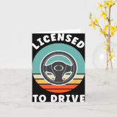 New Driver Driver's Permit Celebration Teen Driver Kaart (Gele Bloem)