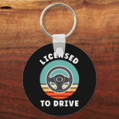 New Driver Driver's Permit Celebration Teen Driver Sleutelhanger (Voorkant)