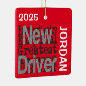 New Driver Extraordinaire CUSTOM Keramisch Ornament (Rechts)