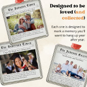 New Driver First Christmas Personalized Newspaper Metalen Ornament