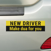 New Driver Funny Muslim Car Bumpersticker (Op auto)