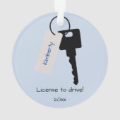 New Driver Girl Ornaming, met de rechterhand stati Ornament (achterkant)