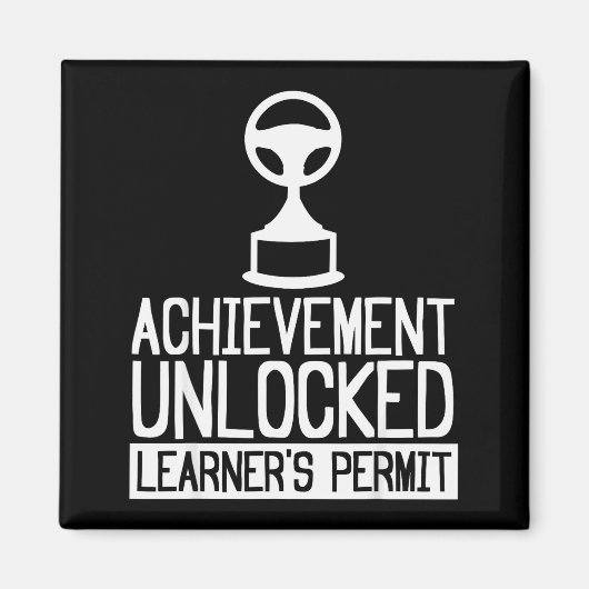 New Driver Learner Permit Driving School - Driver' Magneet (Voorkant)
