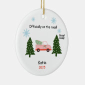 New Driver Ornament, Custom Licensed Driver Gift  Keramisch Ornament (Rechts)