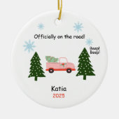 New Driver Ornament, Custom Licensed Driver Gift  Keramisch Ornament (Voorkant)