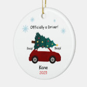 New Driver Ornament, Custom Licensed Driver  Keramisch Ornament (Links)