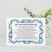 New Driver Survival Kit | Funny Driving Feestdagenkaart (Staand voorkant)