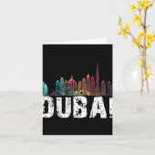 New Dubai Love Skyline Uni For Holidays In Dubai  Kaart (Gele Bloem)