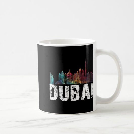 New Dubai Love Skyline Uni For Holidays In Dubai  Koffiemok (Rechts)