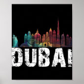 New Dubai Love Skyline Uni For Holidays In Dubai  Poster (Voorkant)