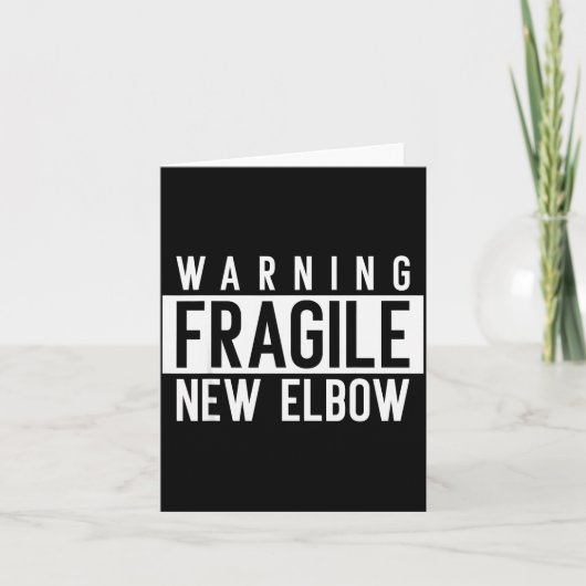 New Elbow! Funny Fracture Surgery And Elbows Injur Kaart (Voorkant)