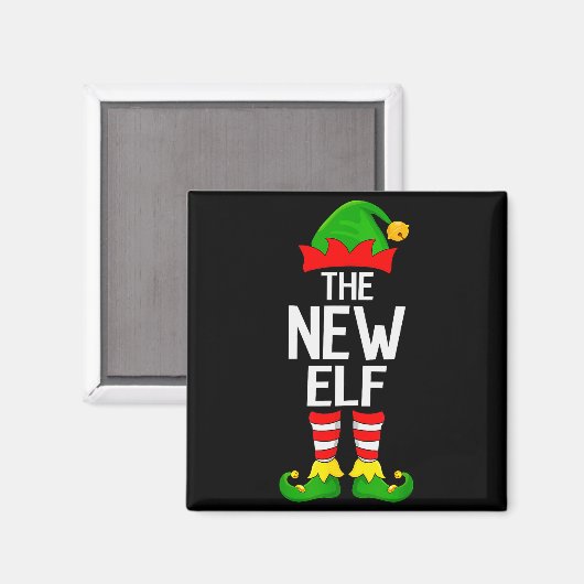 New Elf Xmas Matching Family Elf Squad Christmas  Magneet (Voorkant / Achterkant)