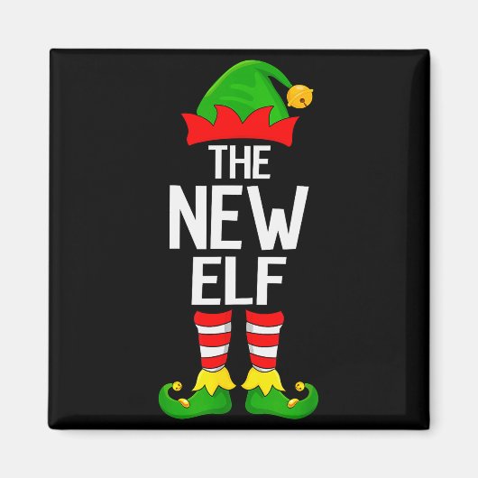 New Elf Xmas Matching Family Elf Squad Christmas  Magneet (Voorkant)