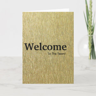 New Employee Welcome Glitter Kaart