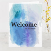 New Employee Welcome Watercolor Card Kaart (Gele Bloem)