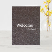 New Employee Welkom Gold Glitter Kaart (Gele Bloem)