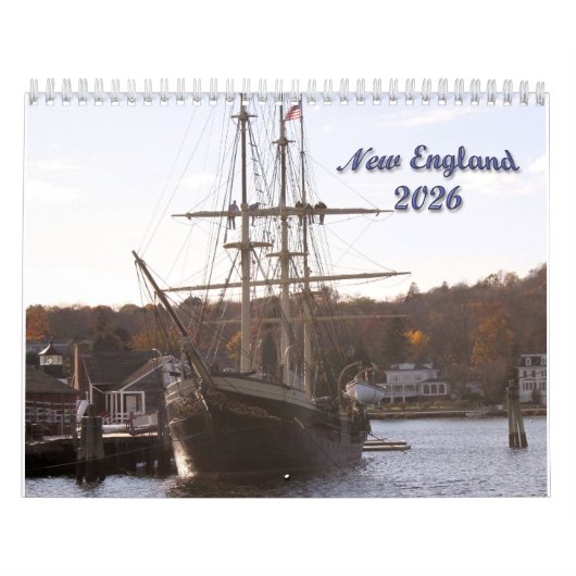 New England 2026 Agenda Kalender (Hoes)