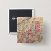 New England 2 Vierkante Button 5,1 Cm (Voorkant /achterkant)