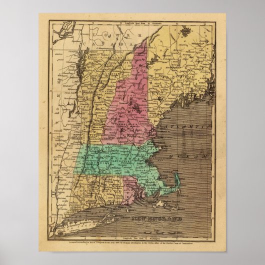 New England 4 Poster (Voorkant)