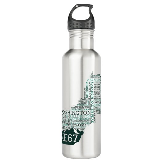 New England 67 Stainless Steel Water Bottle Waterfles (Voorkant)