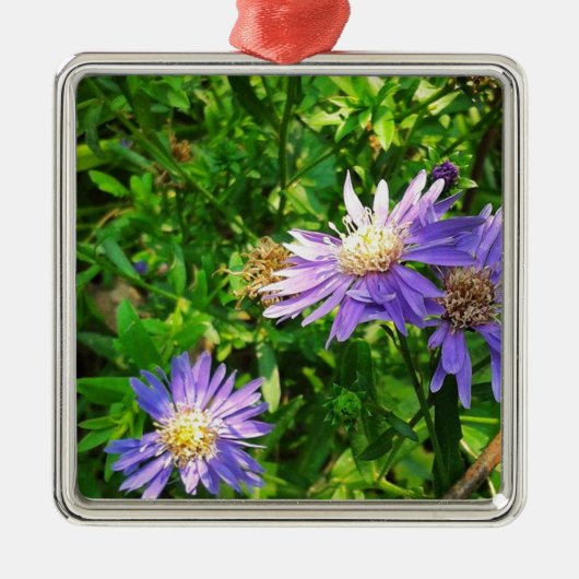 New England Asters Metalen Ornament (Voorkant)