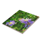 New England Asters Tegeltje (Zijkant)