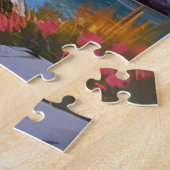 New England Autumn Fall Foliage Landscape Painting Legpuzzel (Zijkant)