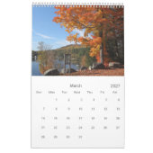 New England Autumn Kalender (Mar 2027)