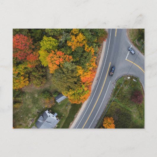 New England Autumn Roadways Briefkaart (Voorkant)