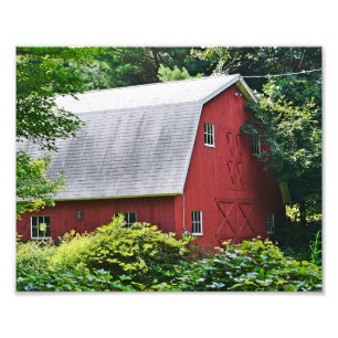 New England Barn Foto Afdruk
