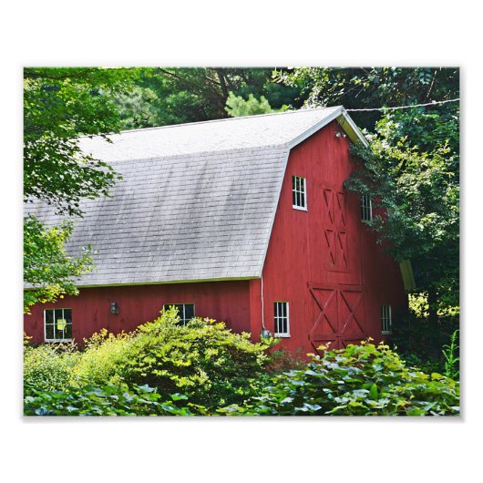 New England Barn Foto Afdruk (Voorkant)