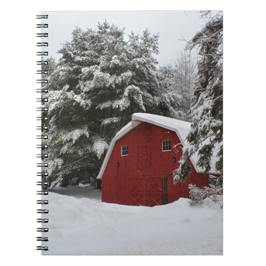 New England Barn in Winter Notitieboek (Voorkant)