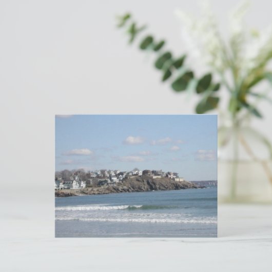 New England Beach Briefkaart (Staand voorkant)