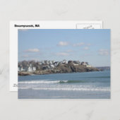 New England Beach Briefkaart (Voorkant / Achterkant)