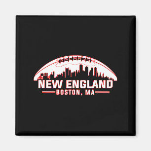 New England Boston Stadssilhouet Ontwerp Magneet