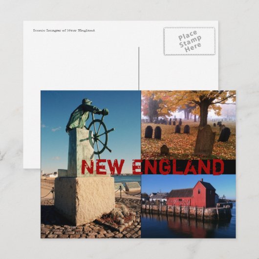 New England Briefkaart (Voorkant / Achterkant)