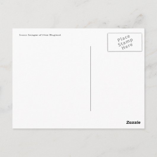 New England Briefkaart (Achterkant)