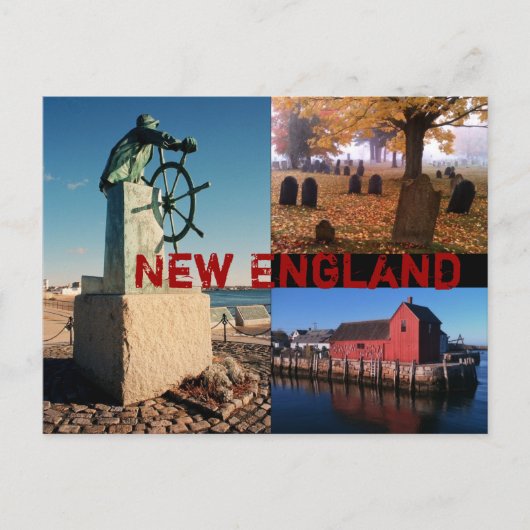New England Briefkaart (Voorkant)