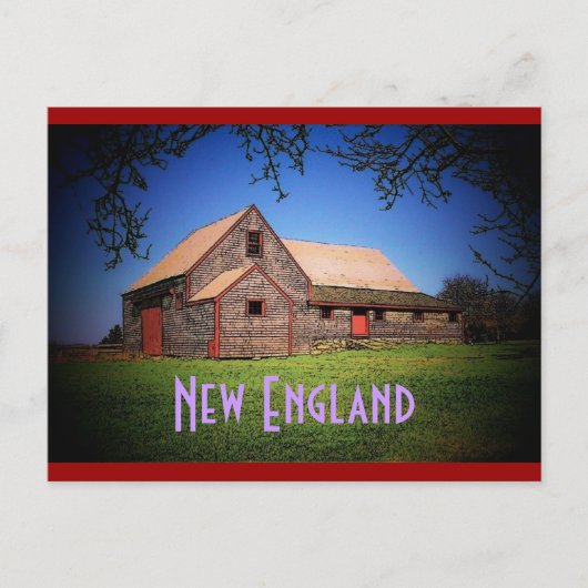 New England Briefkaart (Voorkant)