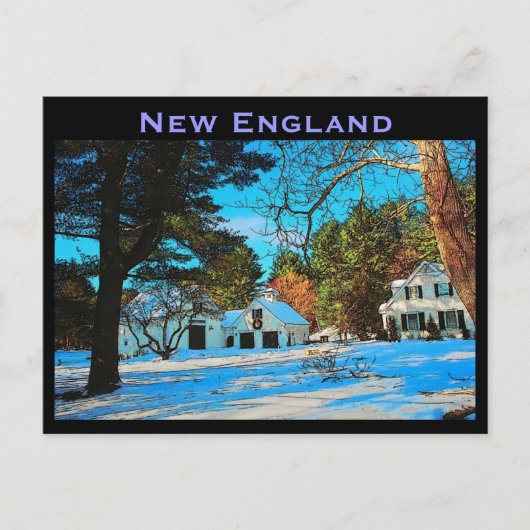 New England Briefkaart (Voorkant)