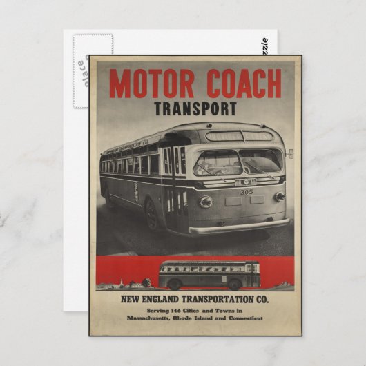 New England Briefkaart (Voorkant / Achterkant)