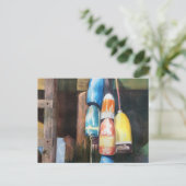 New England Buoy Coastal Briefkaart (Staand voorkant)