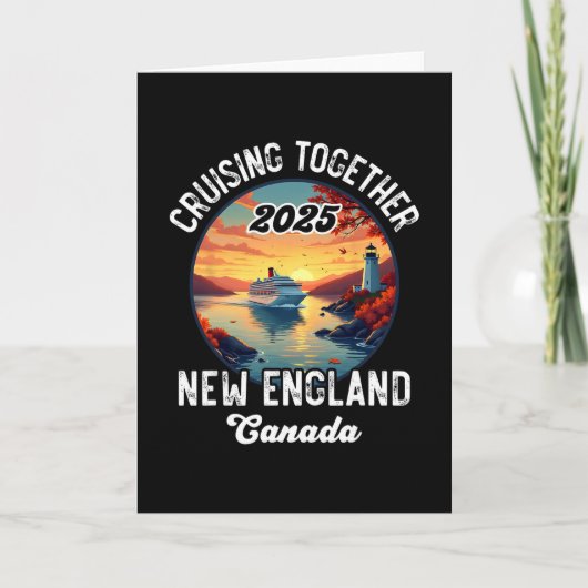 New England Canada-cruise Kaart (Voorkant)